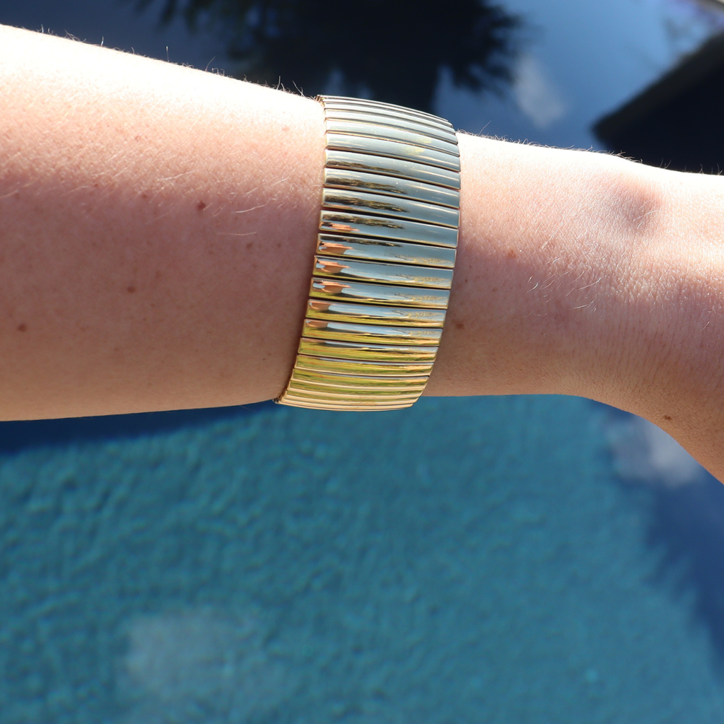 Steel Me Gold Cici Stretch Bracelet