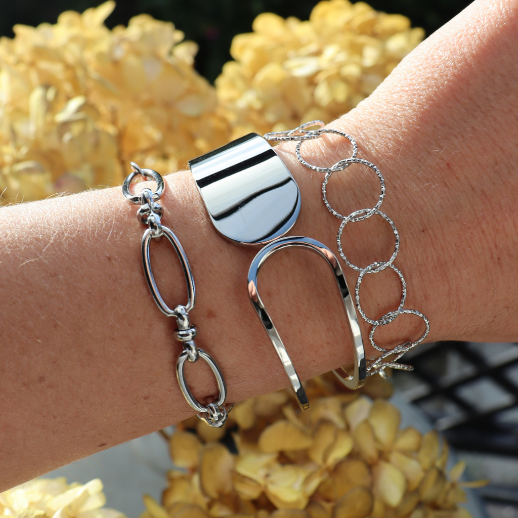 Steel Me Silver Polar Cuff
