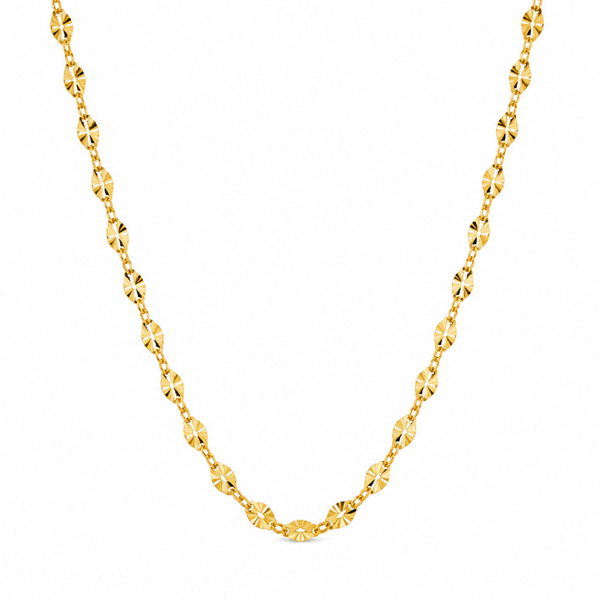 Steel Me Yellow Gold Sunlight Necklace