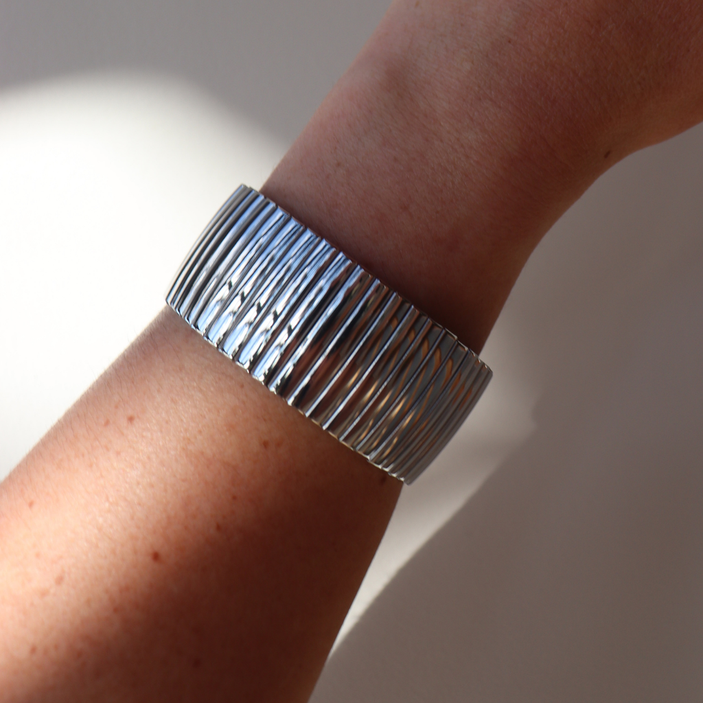 Steel Me Silver Cici Stretch Bracelet