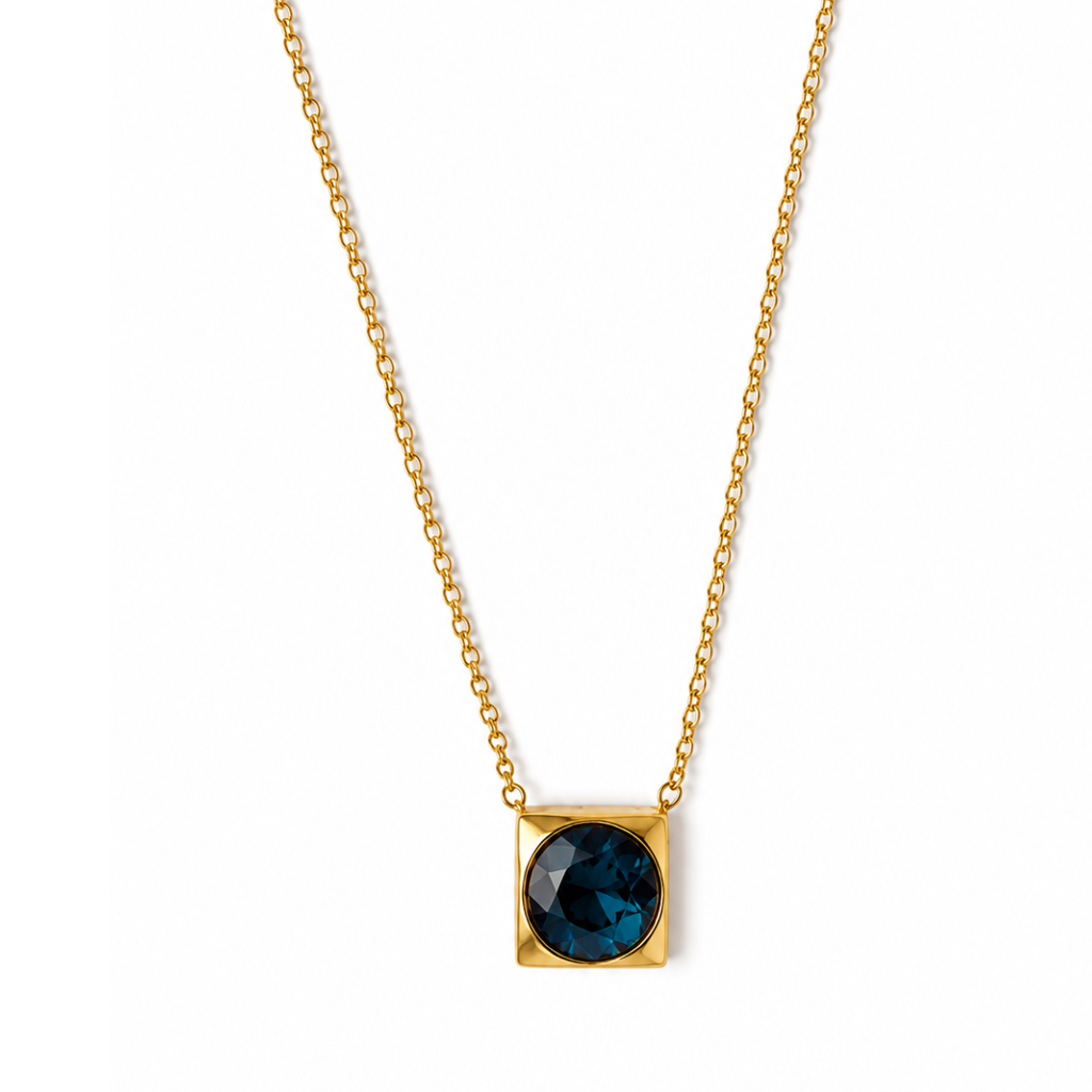 Steel Me Blue Lagoon Necklace