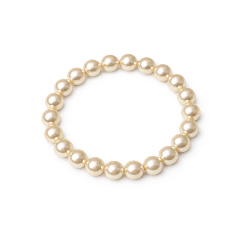 Perle Champagne Pearl Stretchy Bracelet