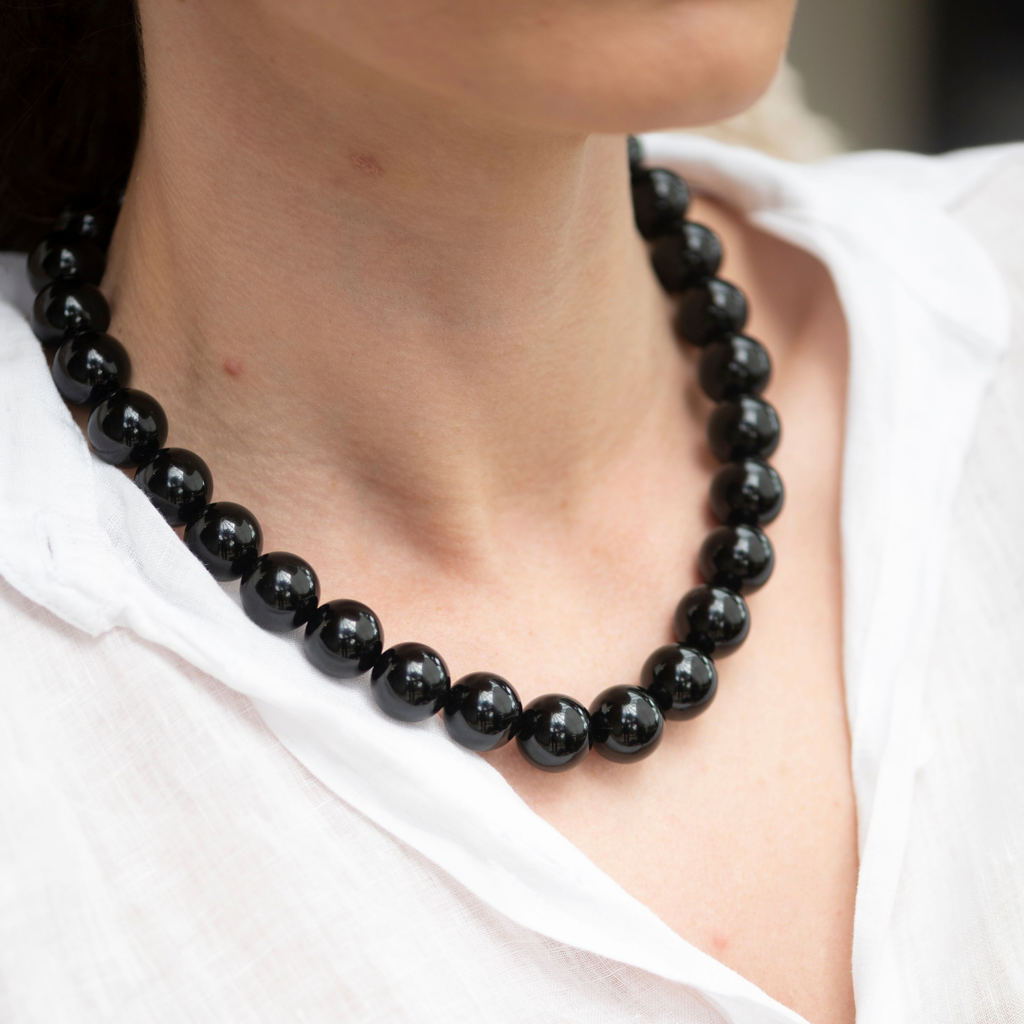 Black Onyx Polished Necklace