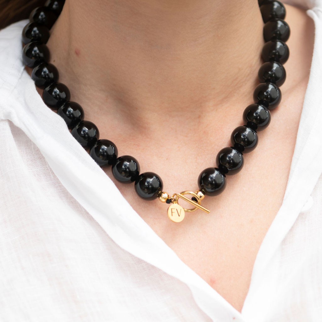 Black Onyx Polished Necklace
