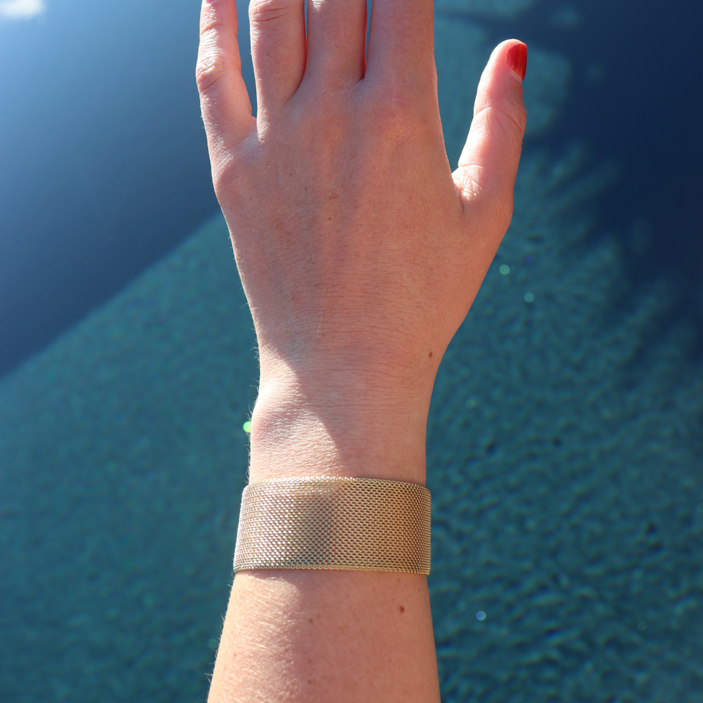 Steel Me Gold Cici Chain Bracelet