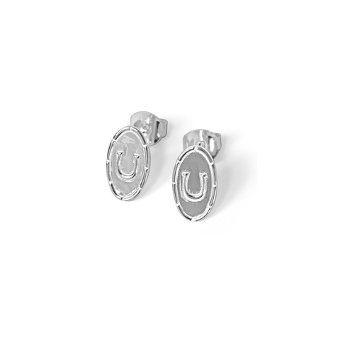 Breeze Oval Horseshoe Earrings
