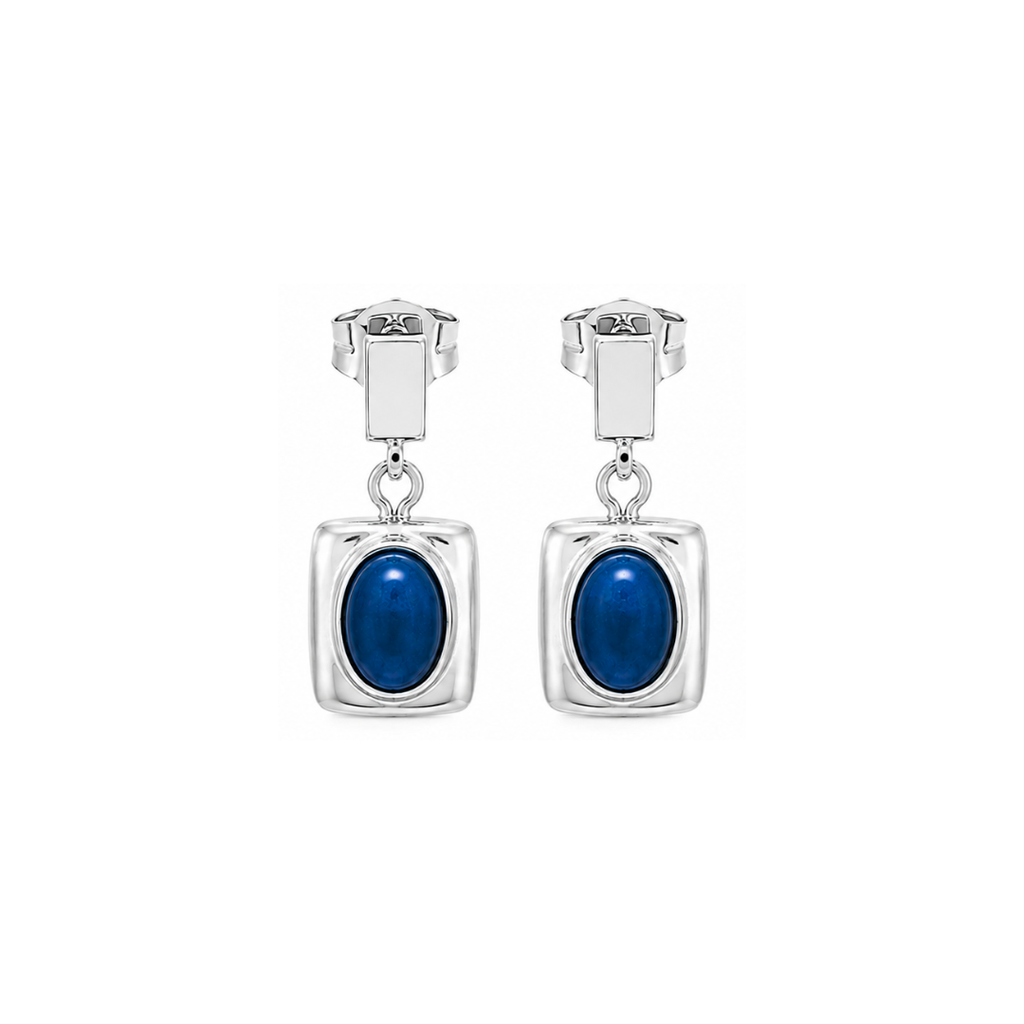 Steel Me Silver Josie Blue Earrings