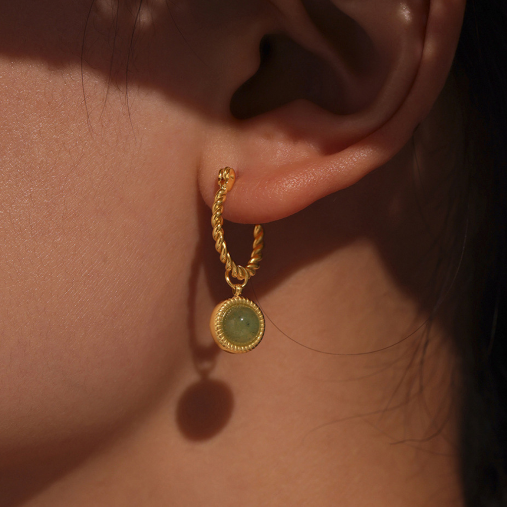 Ruby V Earrings