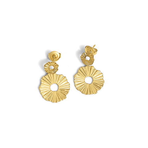 Steel Me Gold Jess Earrings