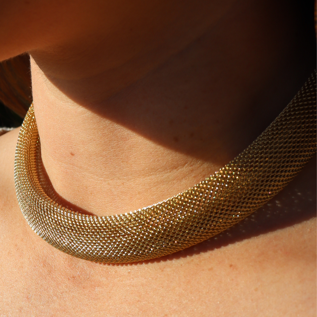 Steel Me Gold Cici Necklace