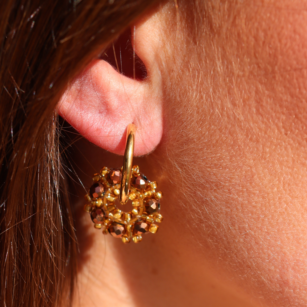 Steel Me Bronze Earrings