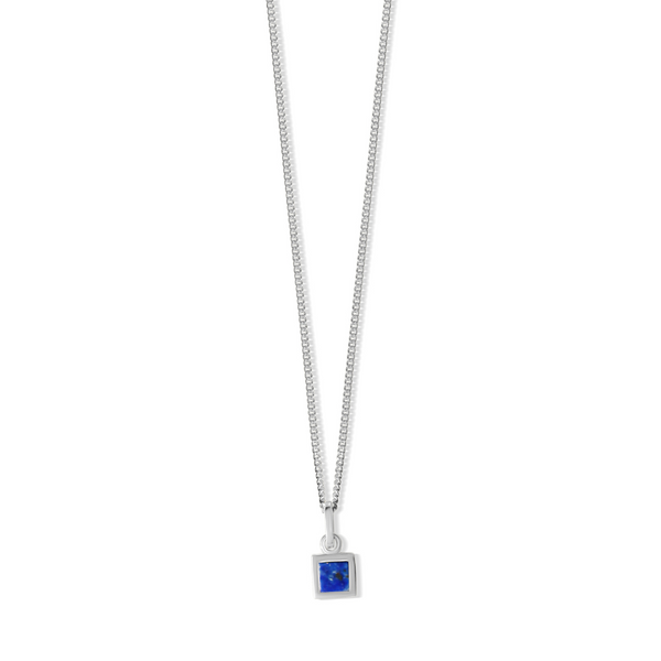 La Stèle Lapis Petite Necklace