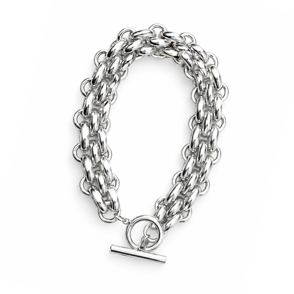 Steel Me Cici Silver Fob Bracelet
