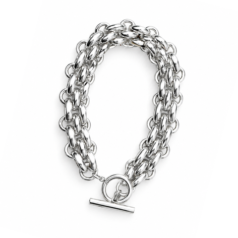 Steel Me Cici Silver Fob Bracelet