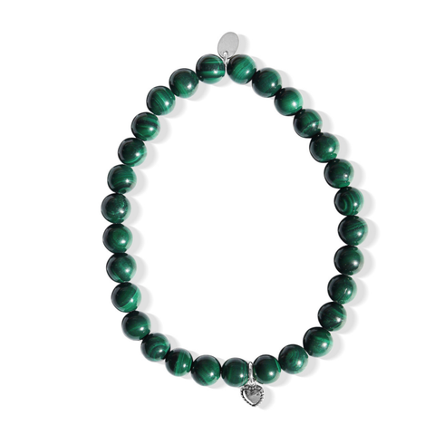 La Pierre Malachite Stretchy Bracelet