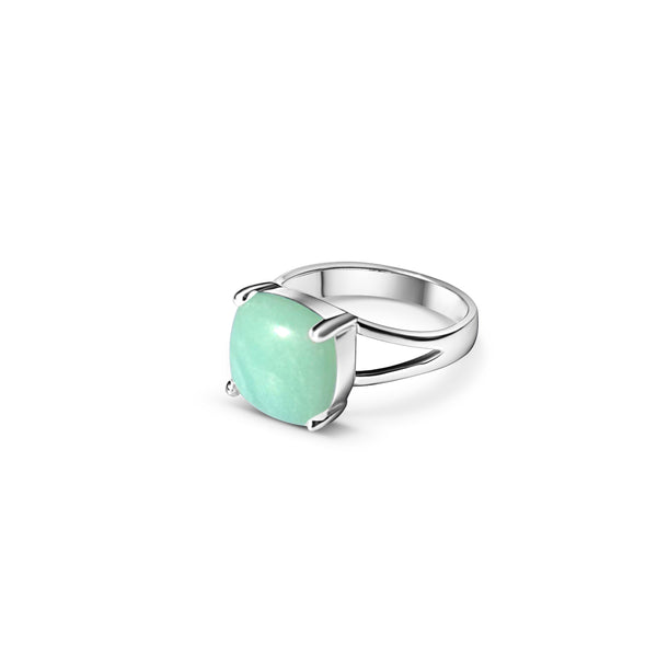 La Stèle Amazonite Square Ring