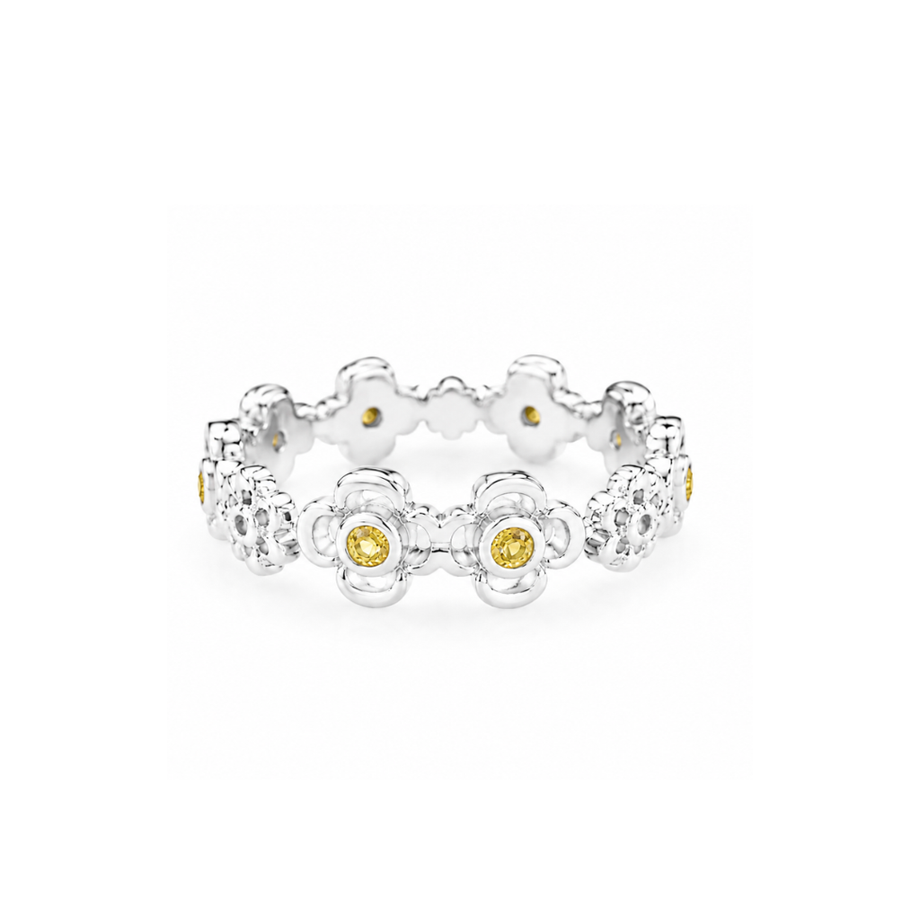 Bijoux Dahlia Citrine Ring