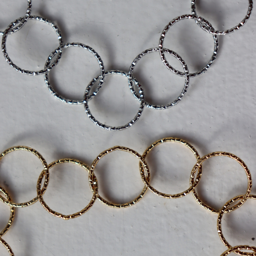 Steel Me Silver Round Link Chain Necklace