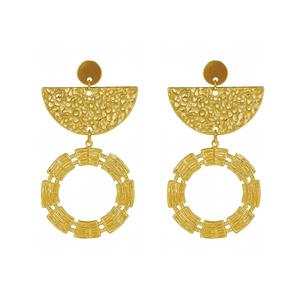 Steel Me Boho Gold Classic Earrings