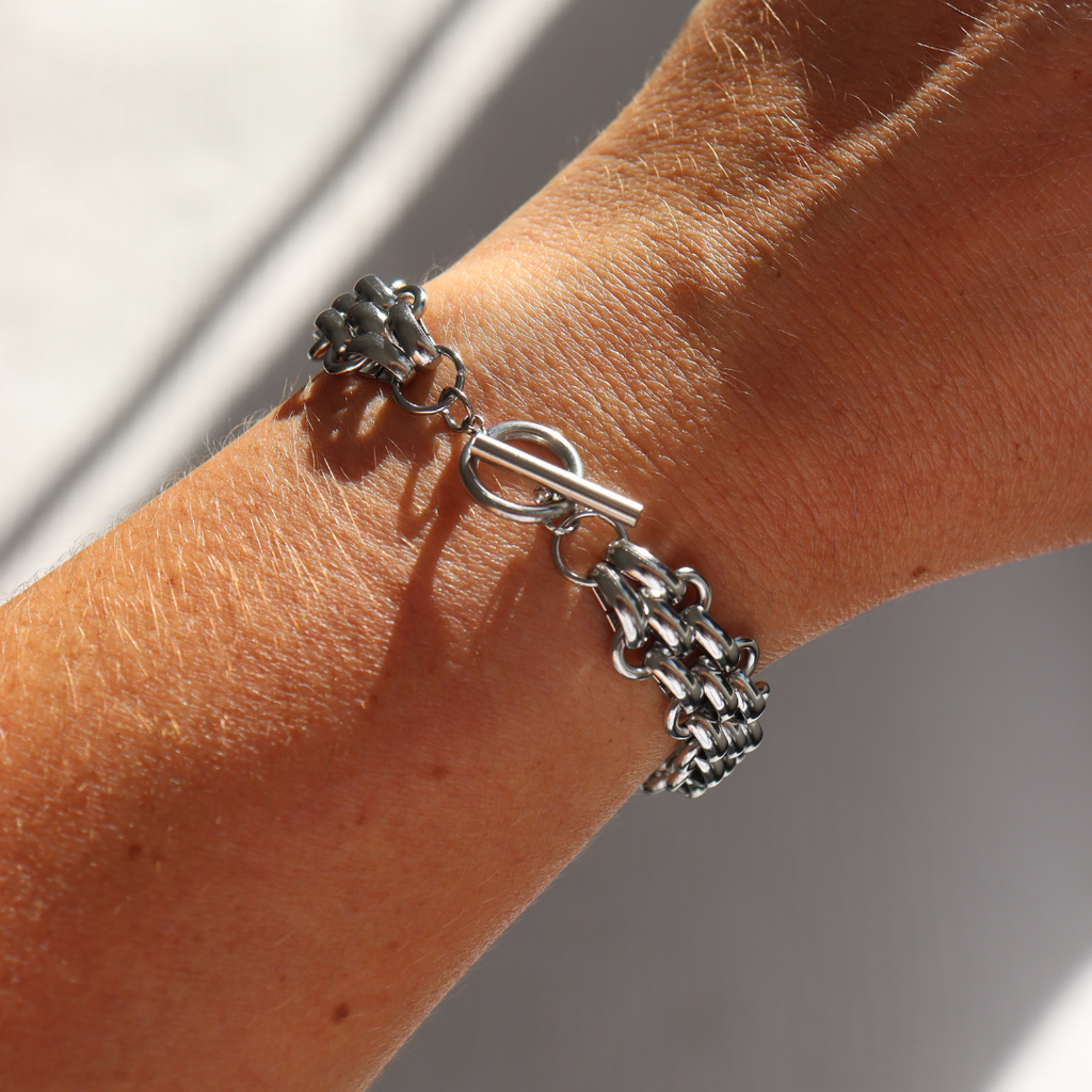 Steel Me Cici Silver Fob Bracelet