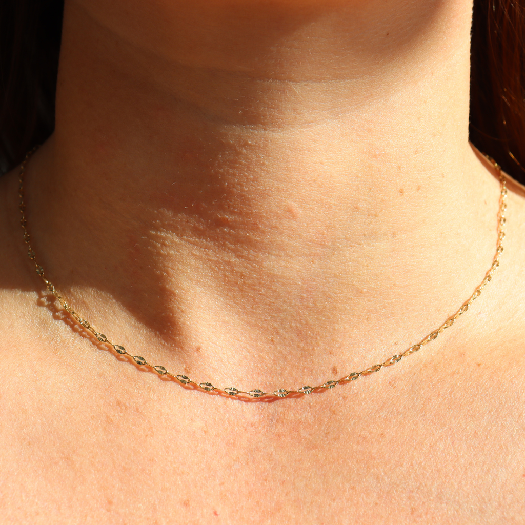 Steel Me Yellow Gold Sunlight Necklace
