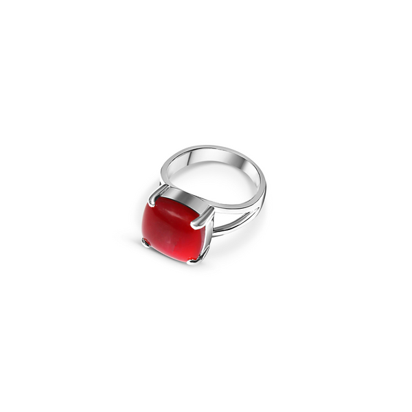 La Stèle Carnelian Square Ring