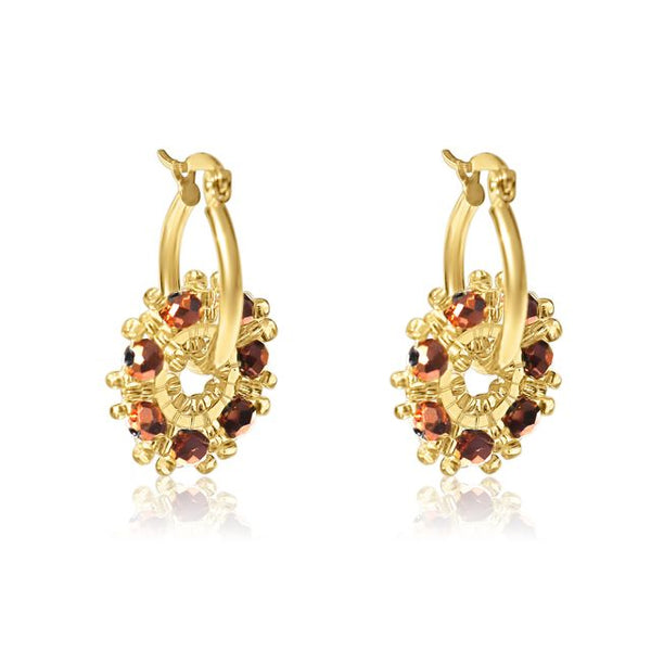 Steel Me Bronze Earrings