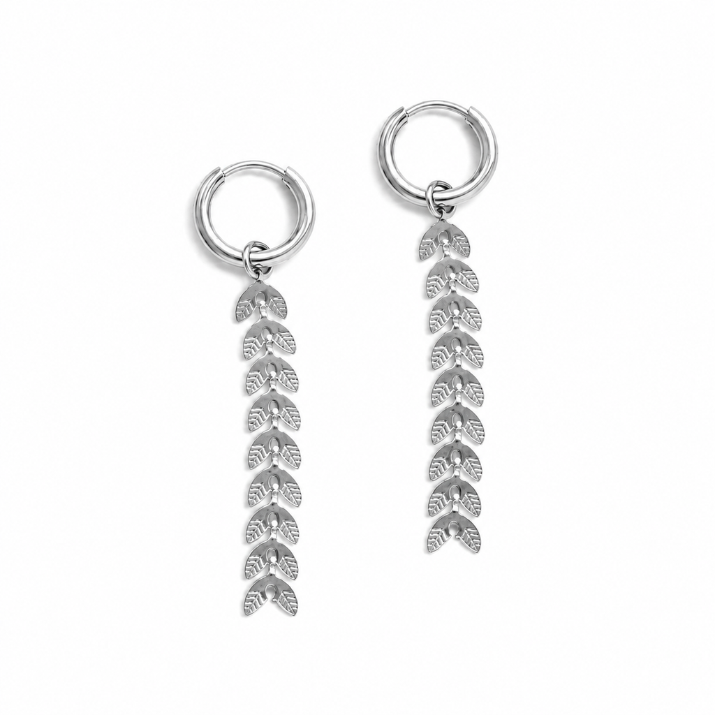 Steel Me Silver Piper Earrings