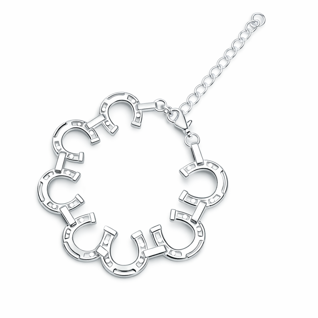 Breeze Horseshoe Wide Link Bracelet