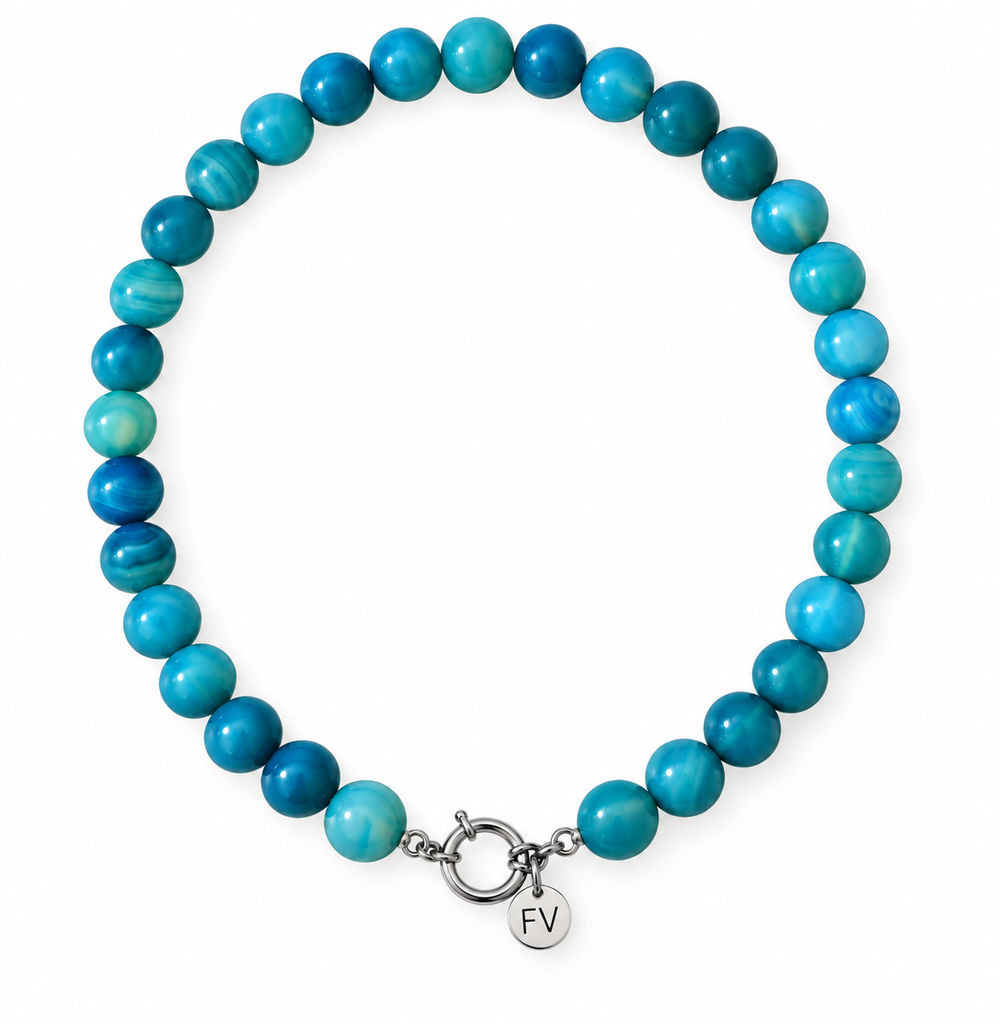 Club Paris Aqua Stone Necklace