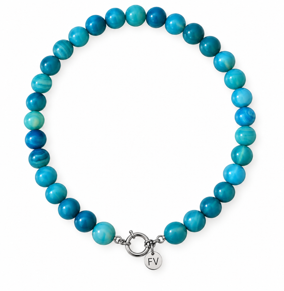 Club Paris Aqua Stone Necklace