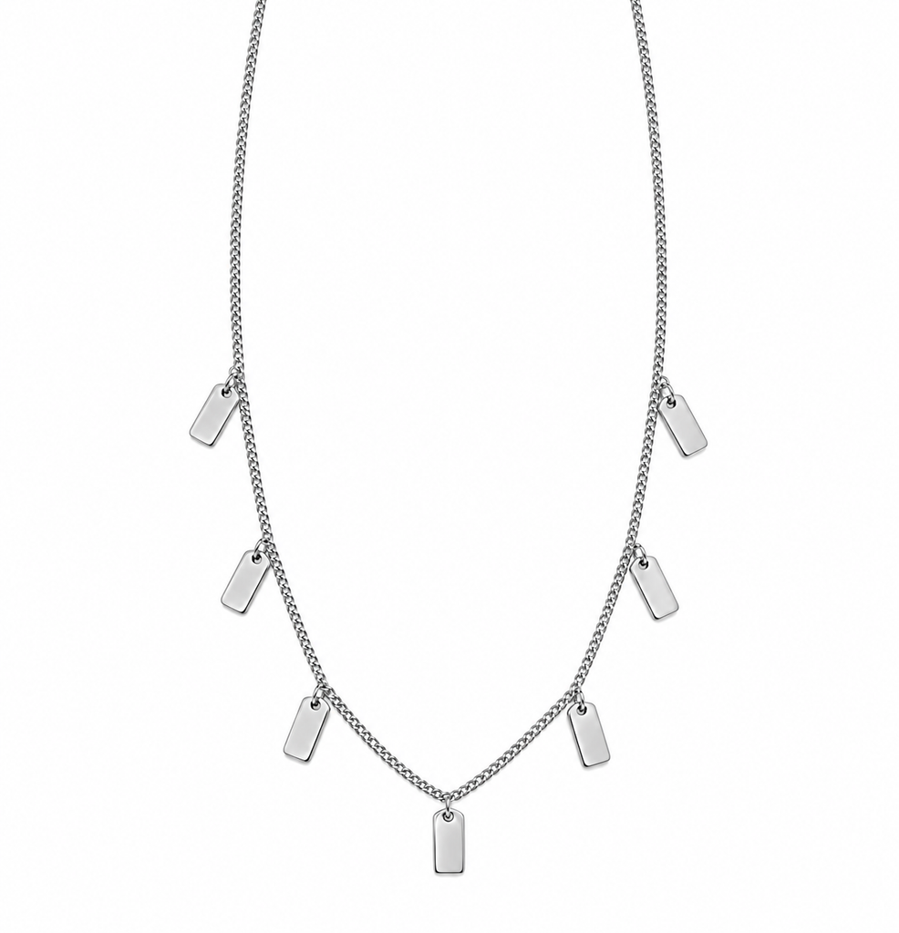 Steel Me Silver Josie Necklace
