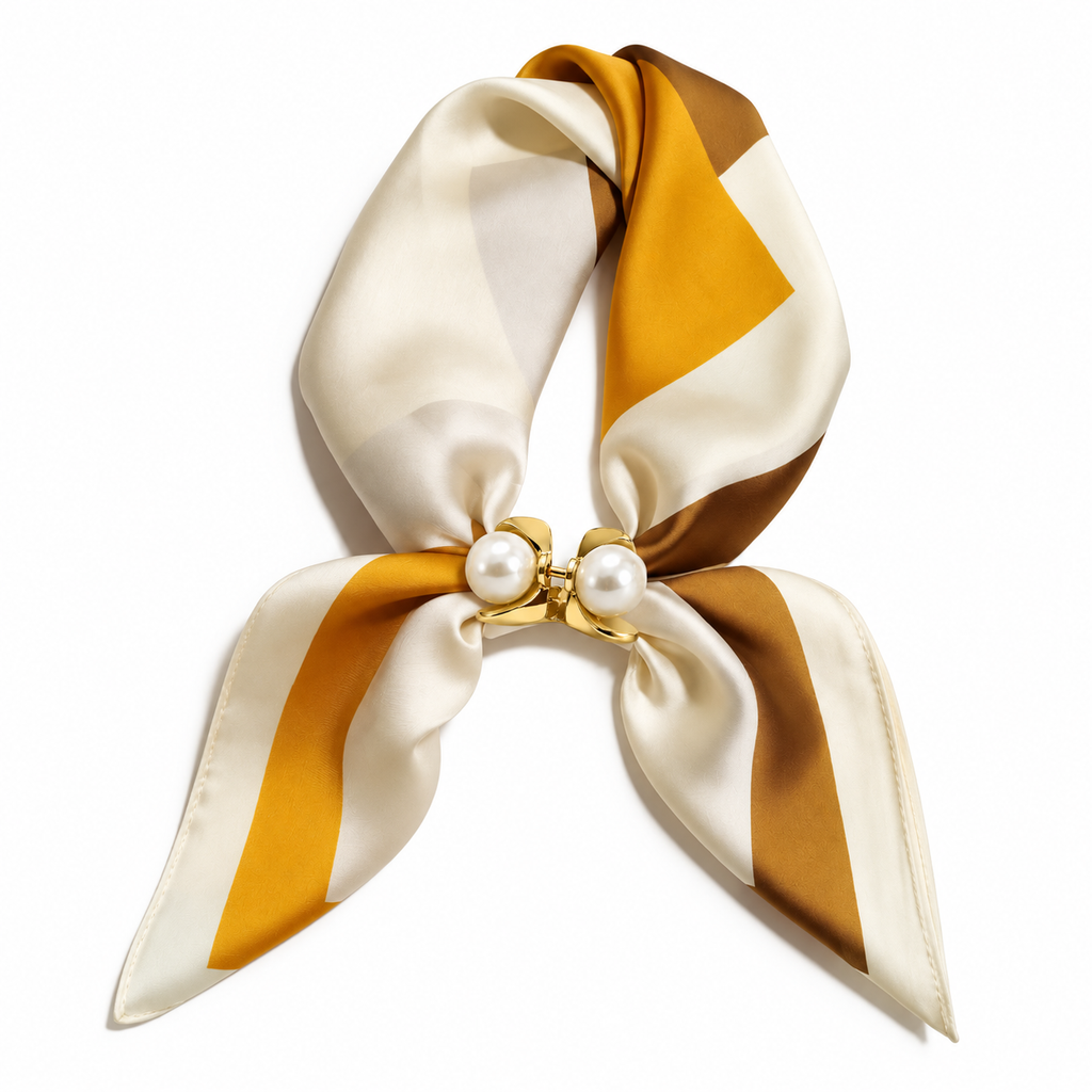Yellow Gold Pearl Scarf Ring