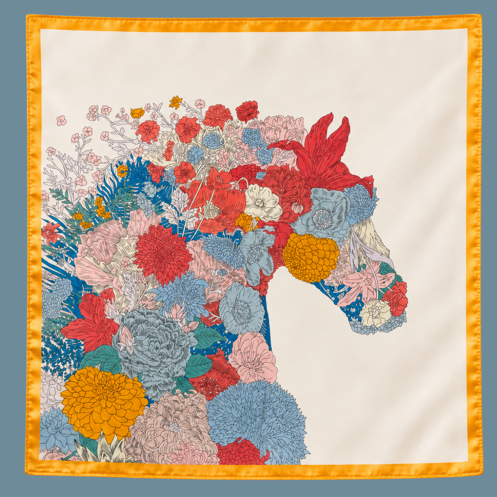 CARTER Floral Horse Scarf