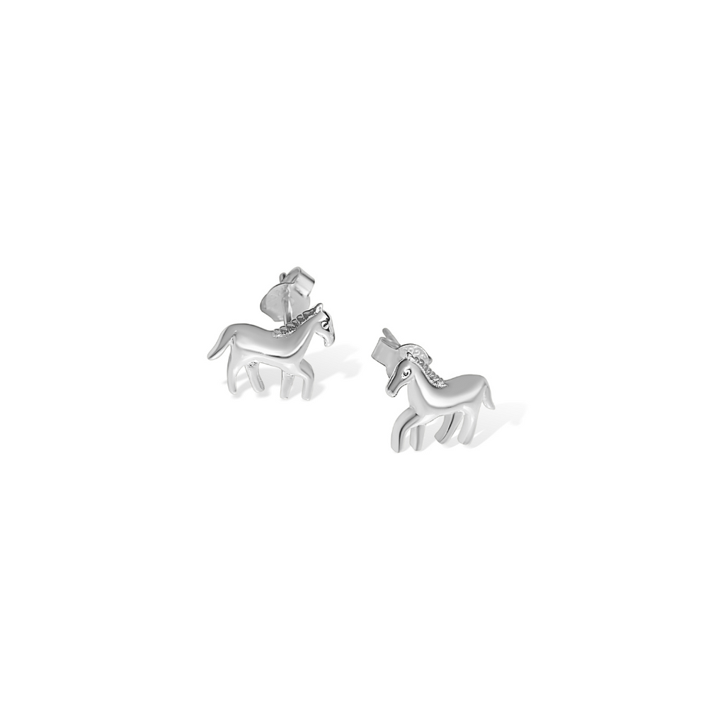 Breeze Petite Horse Stud Earrings