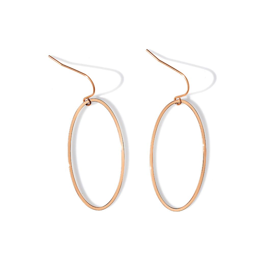 Steel Me Rose Gold Super Link Earrings