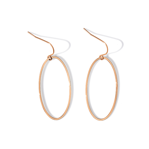 Steel Me Rose Gold Super Link Earrings