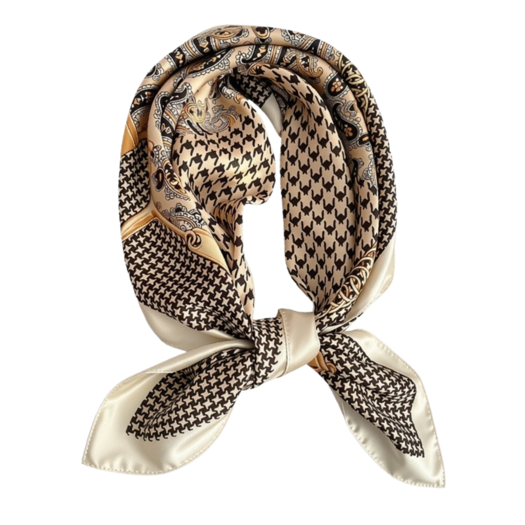 CARTER Golden Squares Scarf