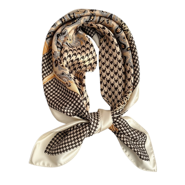CARTER Golden Squares Scarf