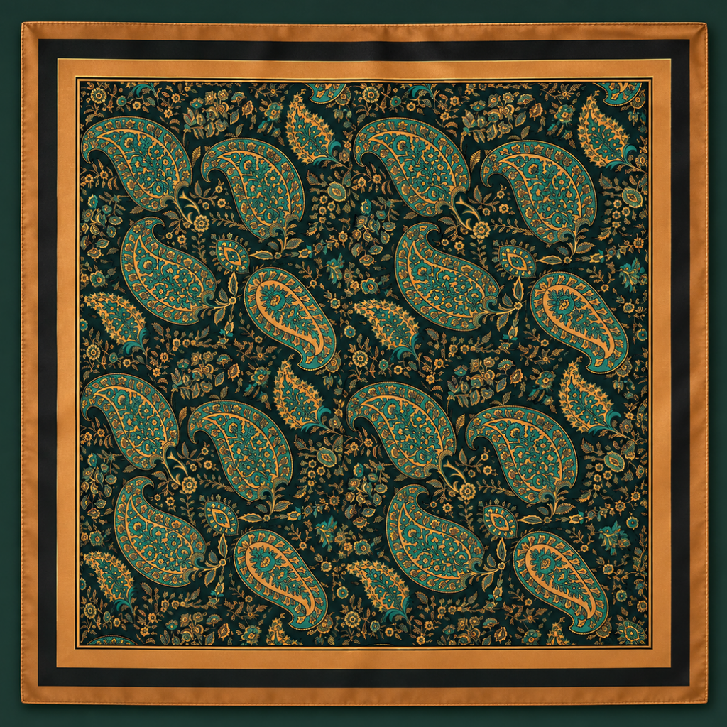 CARTER Earthy Paisley Scarf
