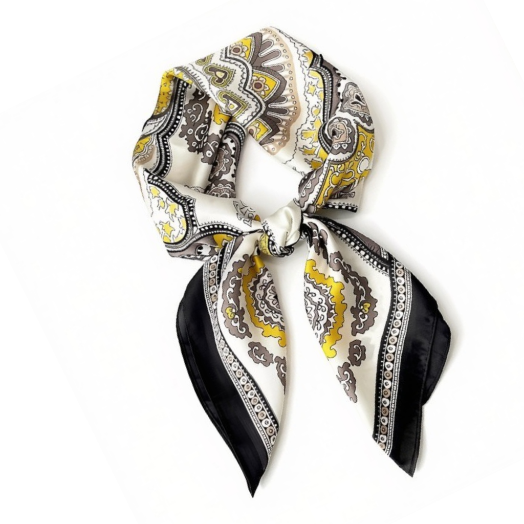 CARTER Mustard Paisley Scarf