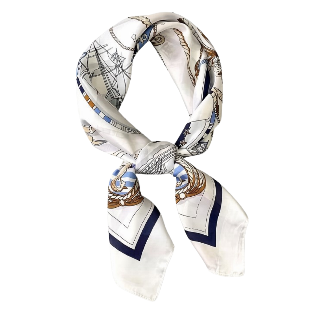 CARTER Blue Nautical Scarf