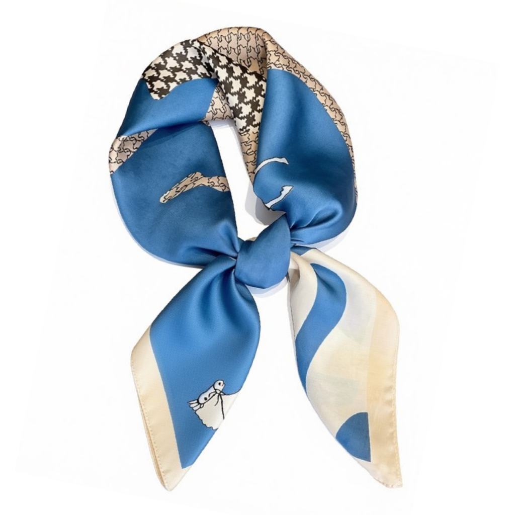 CARTER Blue Horse Trio Scarf