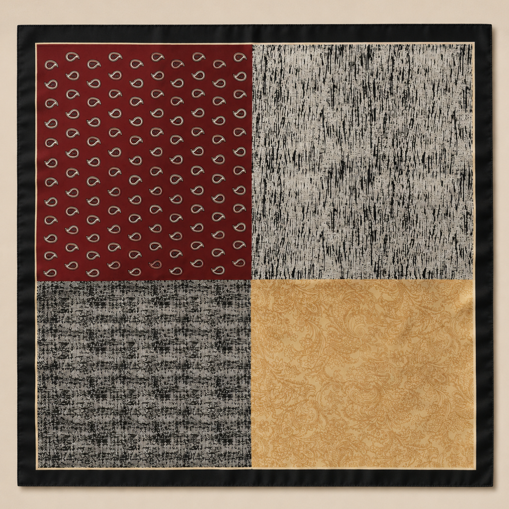 CARTER Red Drop Scarf