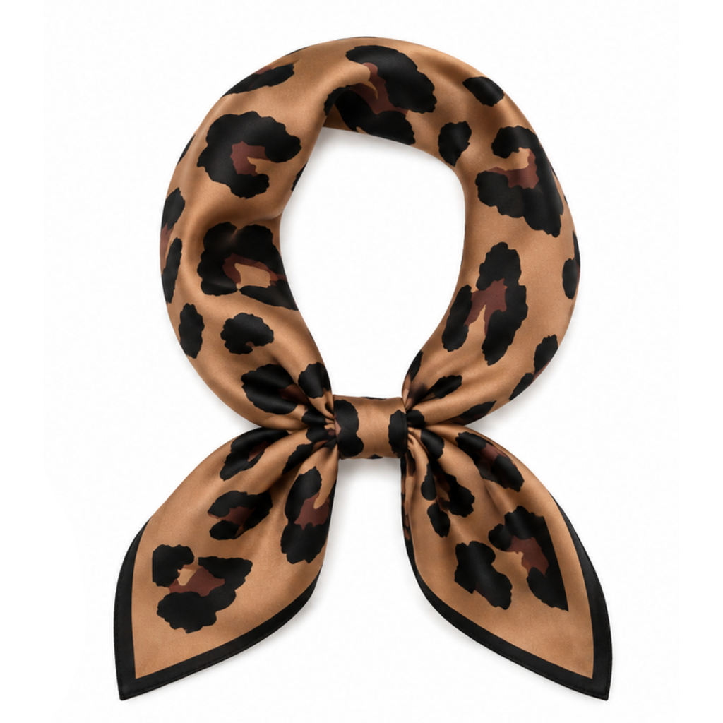 CARTER Large Brown Cheetah Scarf