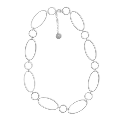 Steel Me Silver Super Link Short Necklace