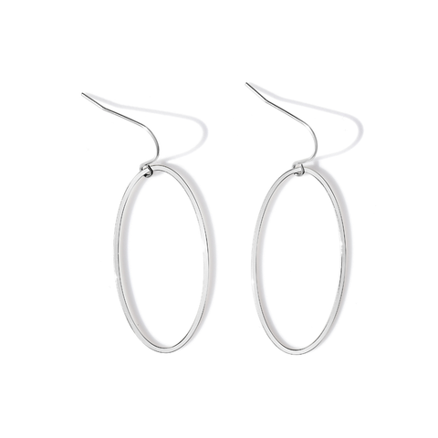 Steel Me Silver Super Link Earrings