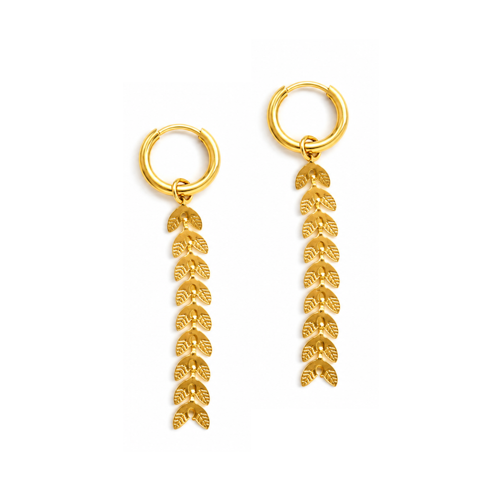 Steel Me Yellow Gold Piper Earrings