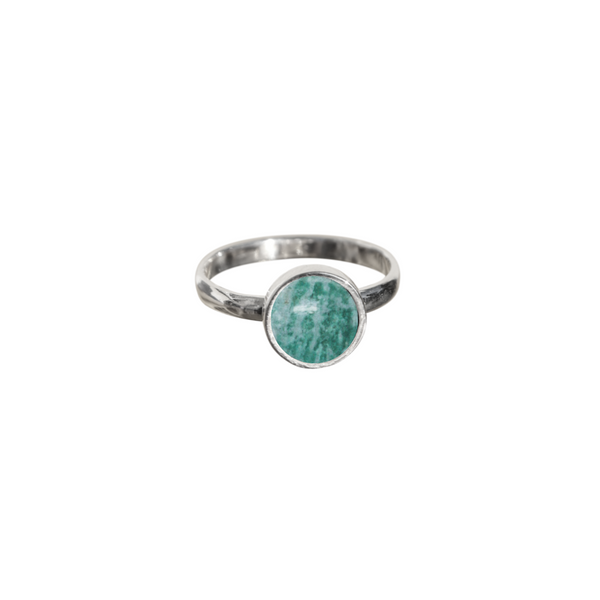 amazonite circle ring, circle ring, amazonite, sterling silver ring, ring, womens ring, beautiful ring, fashion, womens fashion, designed in new zealand, designer jewellery, local jewellery, amazonite jewellery, sterling silver and amazonite circle ring, amazonite jewellery for women, petite style ring, small circle ring
