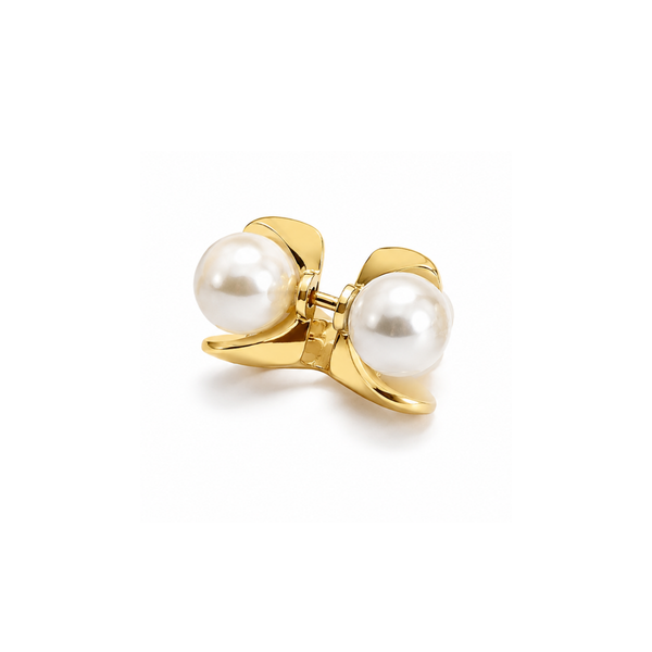 Yellow Gold Pearl Scarf Ring